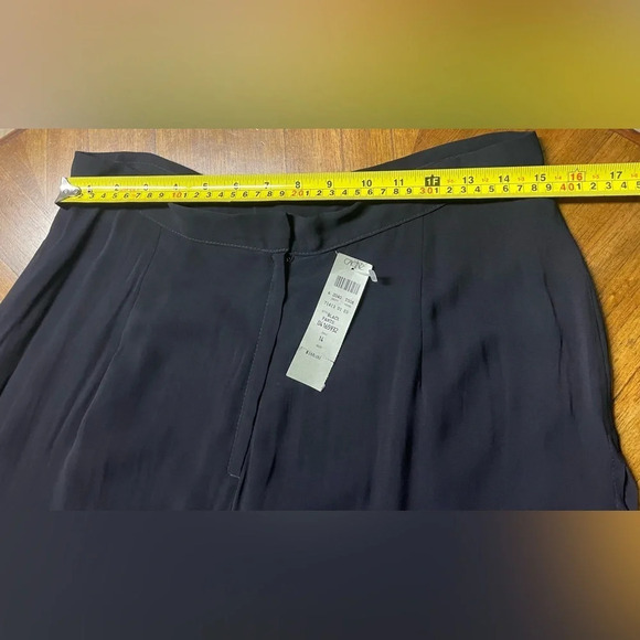 CACHE Cocktail Party High Multi-Split Leg Chiffon Overlay Black Pants Size 14 - Picture 6 of 11